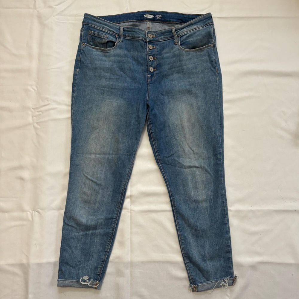 Old Navy Blue Ankle Cropped Jeans